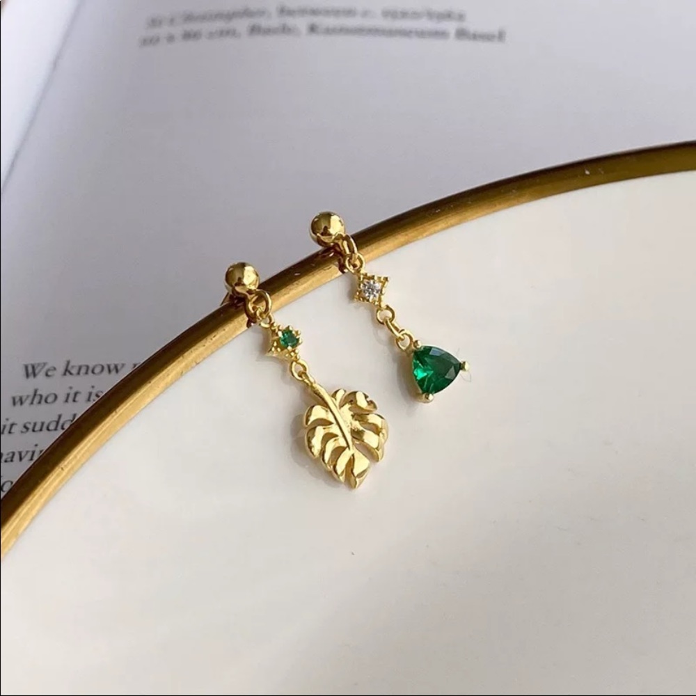 GreenZirconia DropEarrings